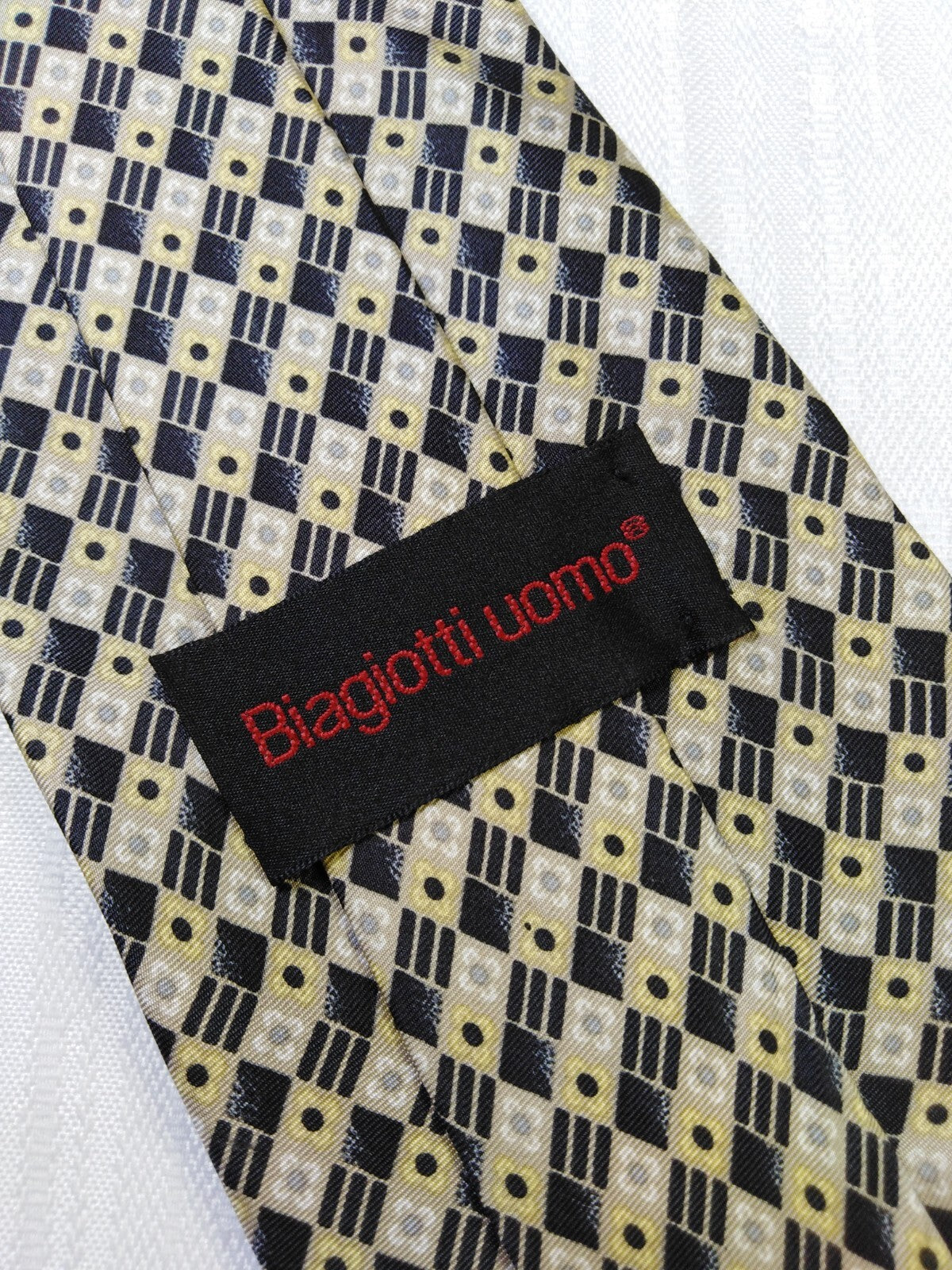 LAURA BIAGIOTTI 100%  SILK TIE SETA CRAVATTA NECKTIE MADE IN ITALY