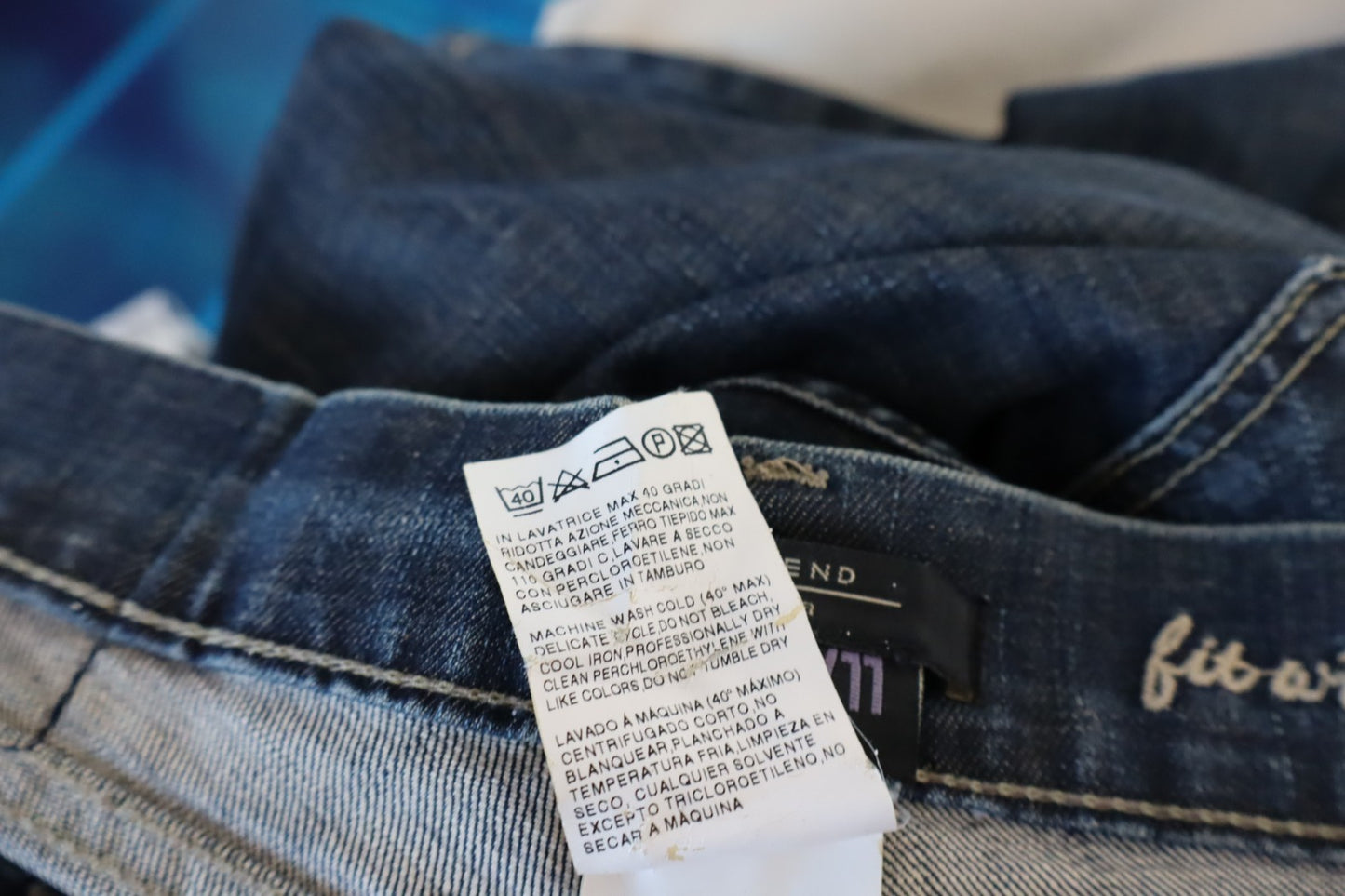 WEEKEND MAX MARA PANTALONE JEANS DONNA 46 SLIM WOMAN VINTAGE PANTS CASUAL DENIM