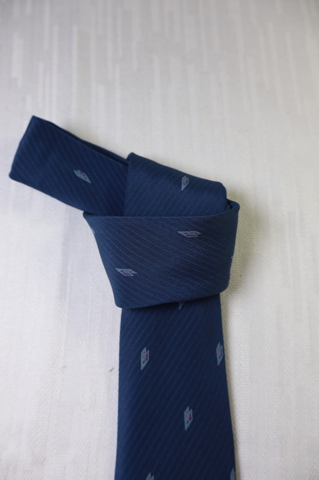 LANCOME 100% SETA SILK TIE CRAVATTA NECKTIE VINTAGE CLASSIC ITALY