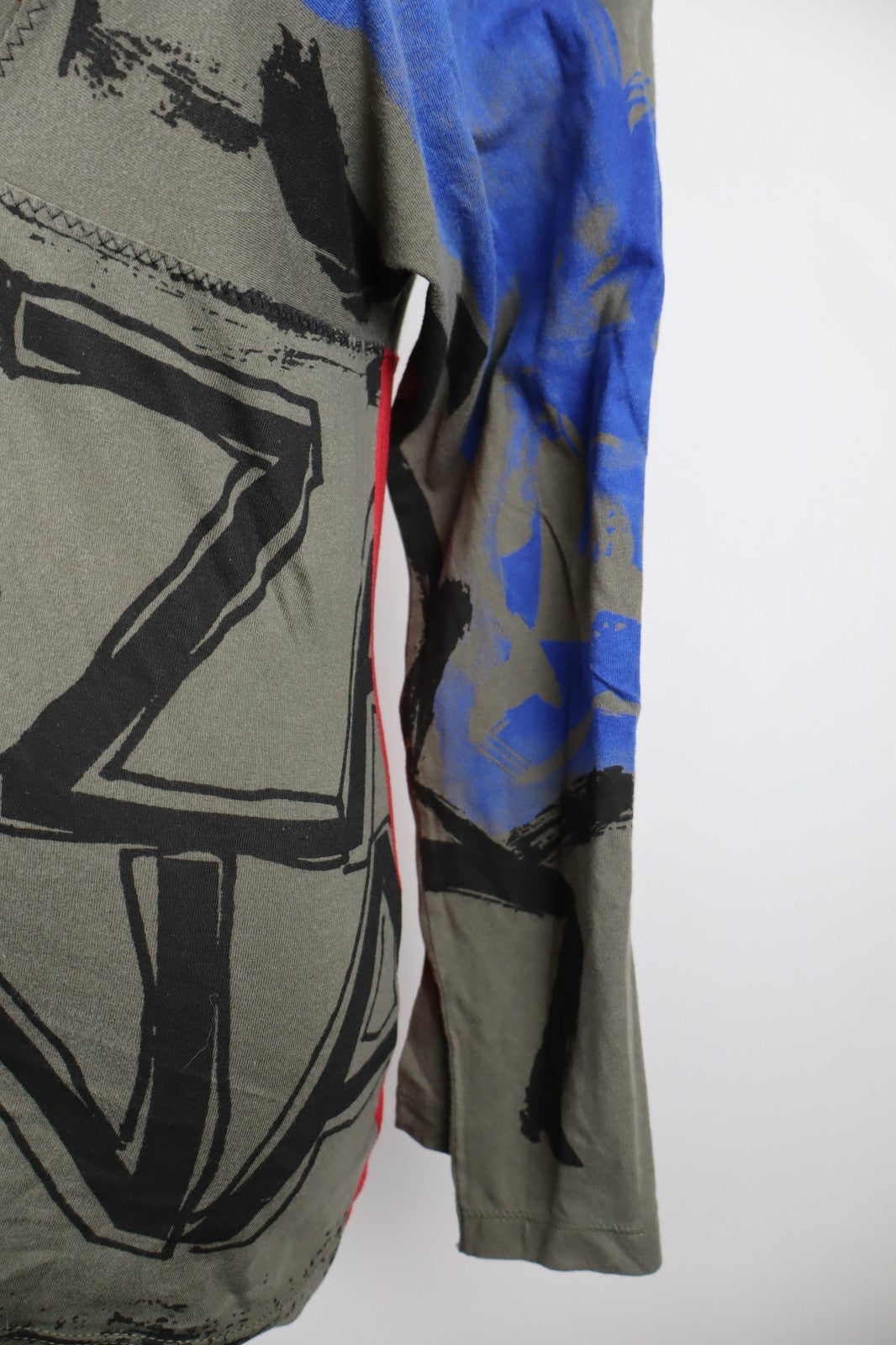 DESIGUAL MAGLIA MANICHE LUNGHE DONNA TG. S WOMAN T-SHIRT CASUAL VINTAGE COTONE