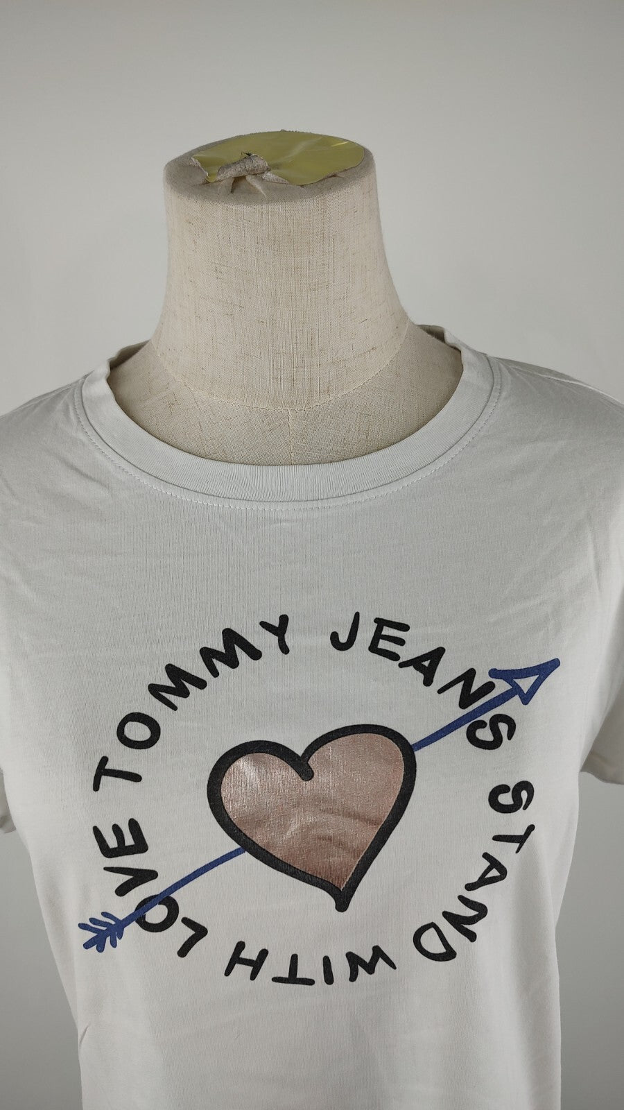 TOMMY HILFIGER MAGLIA DONNA TG. M WOMAN CASUAL VINTAGE T-SHIRT COTONE