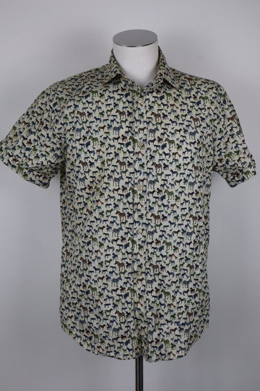 HENRY COTTON'S CAMICIA UOMO TG. 41 MAN CASUAL VINTAGE SHIRT COTONE COTTON