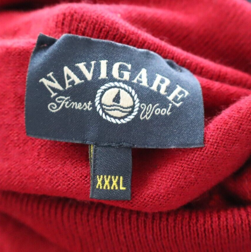 NAVIGARE MAGLIONE LANA WOOL VINTAGE UOMO Tg. 3XL MAN SWEATER CASUAL