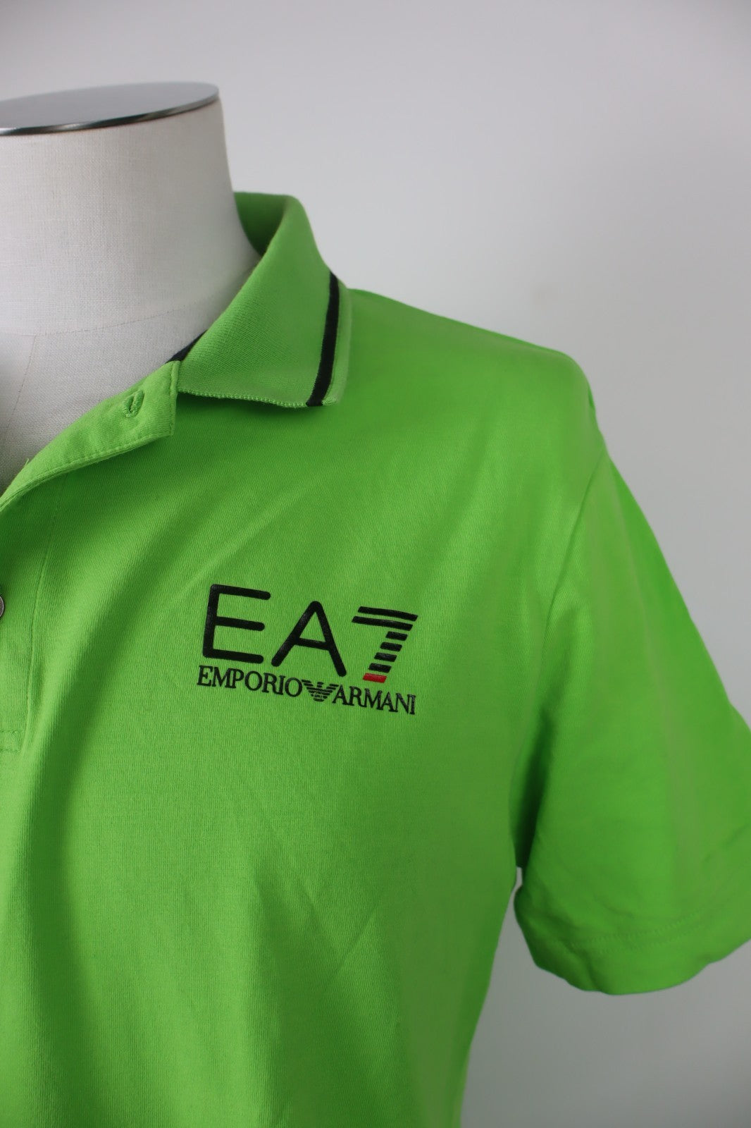EA7 EMPORIO ARMANI MAGLIA POLO UOMO TG L MAN T-SHIRT VINTAGE CASUAL COTONE LOGO