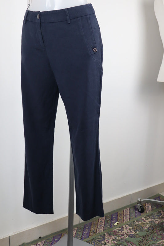 TRUSSARDI PANTALONI DONNA TG 42 WOMEN PANTS COTONE COTTON CASUAL VINTAGE