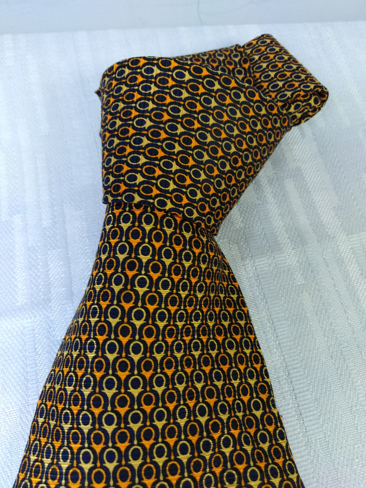 LES COPAINS 100% SILK TIE SETA CRAVATTA NECKTIE MADE IN ITALY