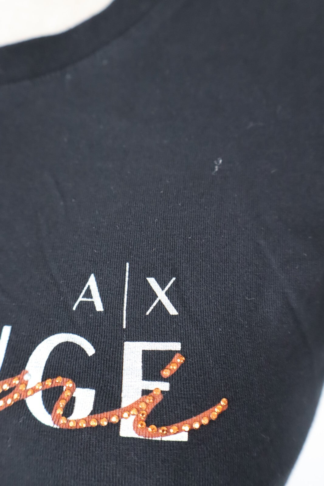 ARMANI EXCHANGE MAGLIA DONNA TG S WOMAN CASUAL VINTAGE TOP T-SHIRT COTONE