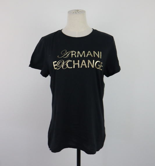 ARMANI EXCHANGE MAGLIA DONNA TG. XL WOMAN CASUAL VINTAGE T-SHIRT TOP COTONE