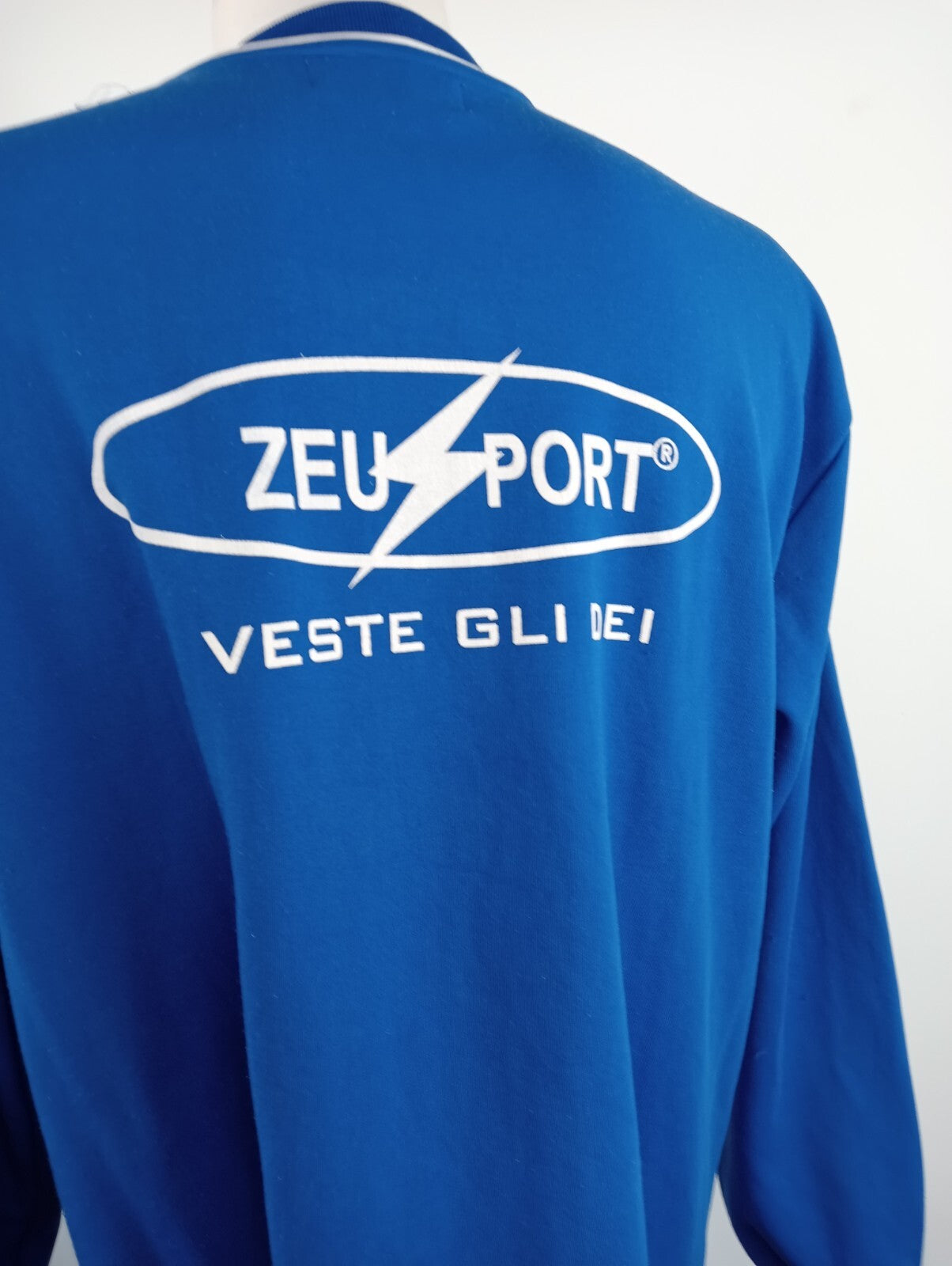ZEUS PAGANESE FELPA SPORT CALCIO UOMO MAGLIA SOCCER Tg XL VINTAGE JACKET