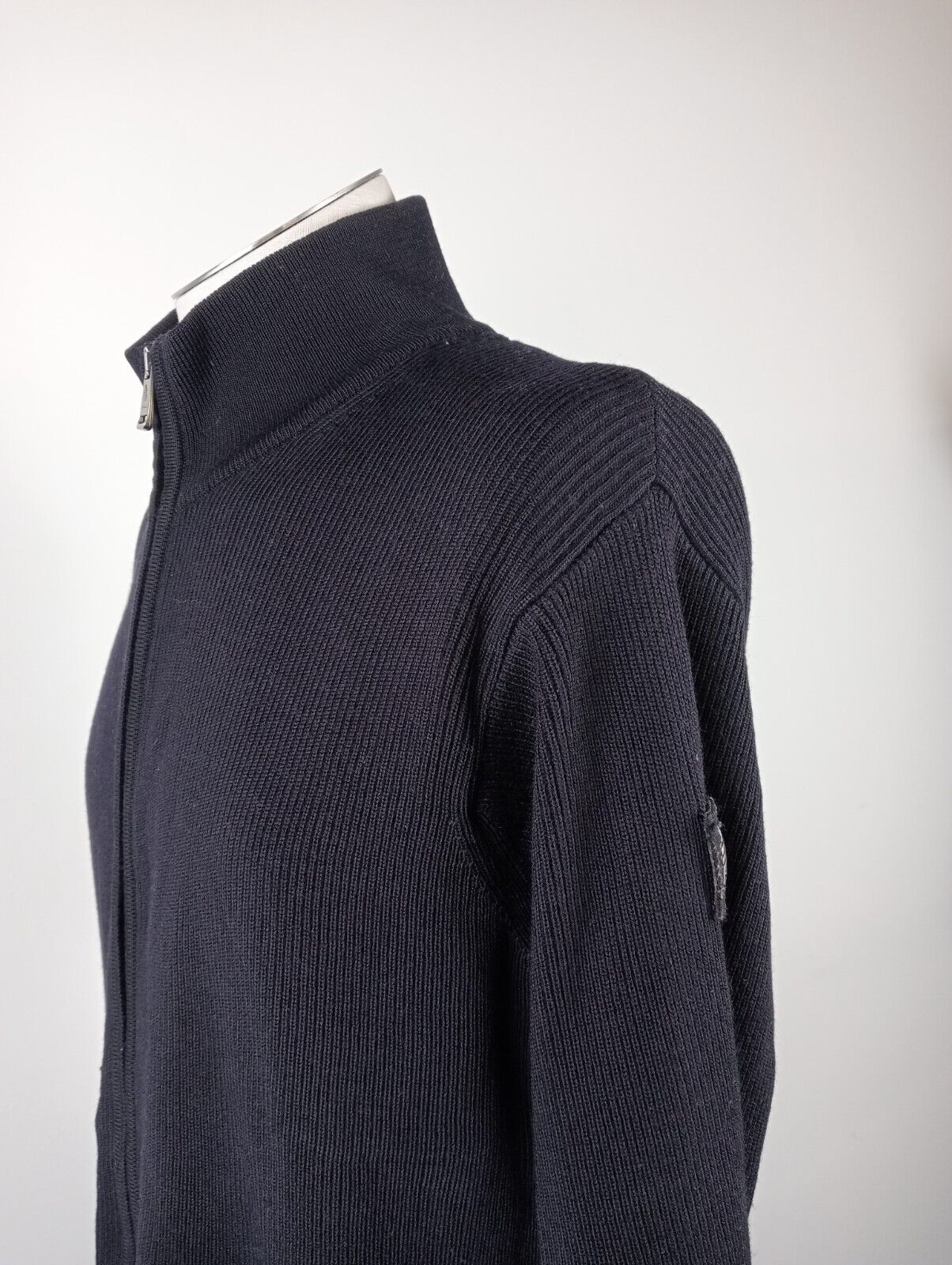 MARINA YACHTING MAGLIONE ZIP LANA WOOL VINTAGE UOMO Tg. L MAN SWEATER CASUAL