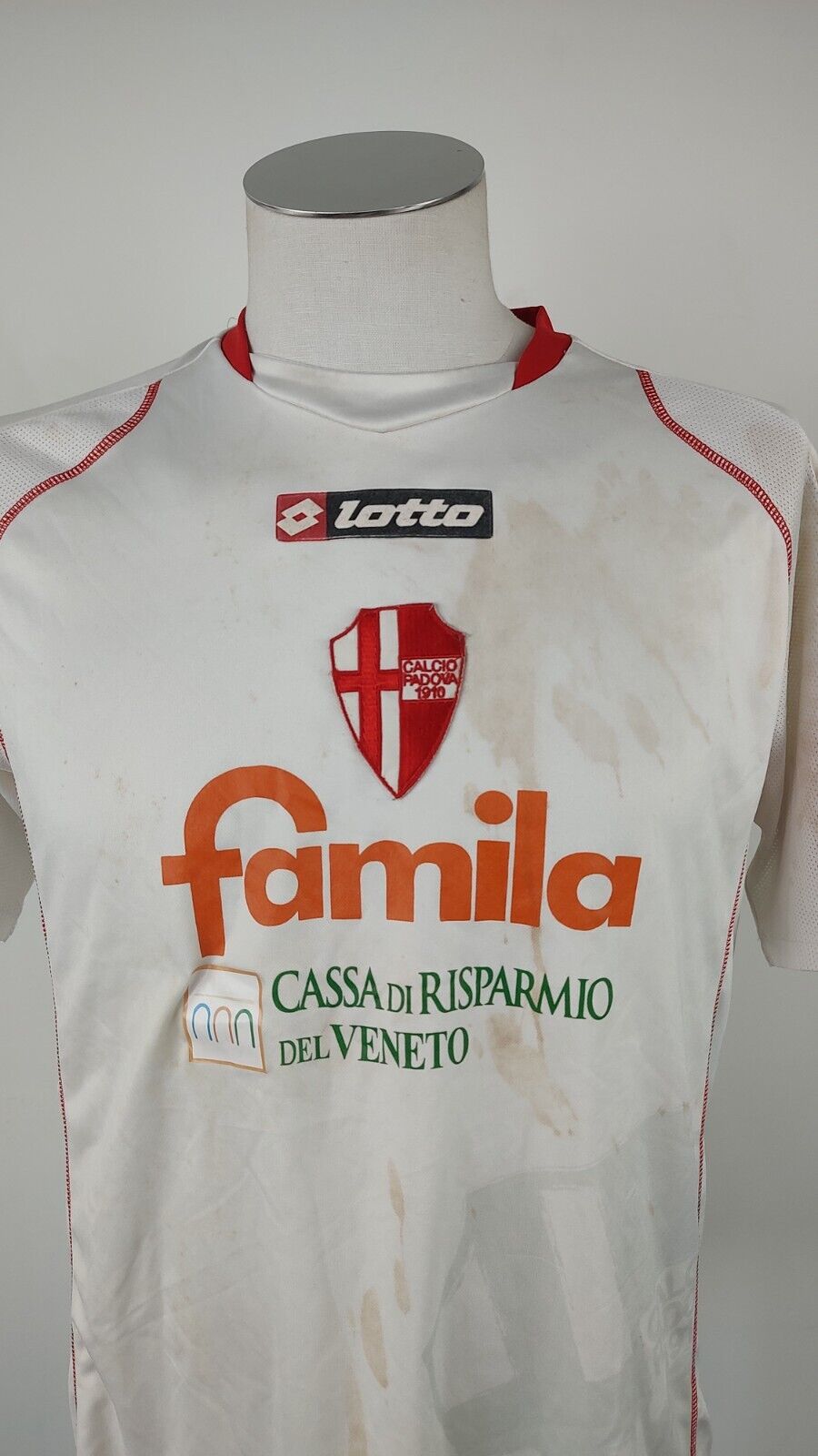 LOTTO PADOVA MAGLIA CALCIO UOMO Tg L TRIKOT JERSEY SOCCER VINTAGE SPORT 08/09