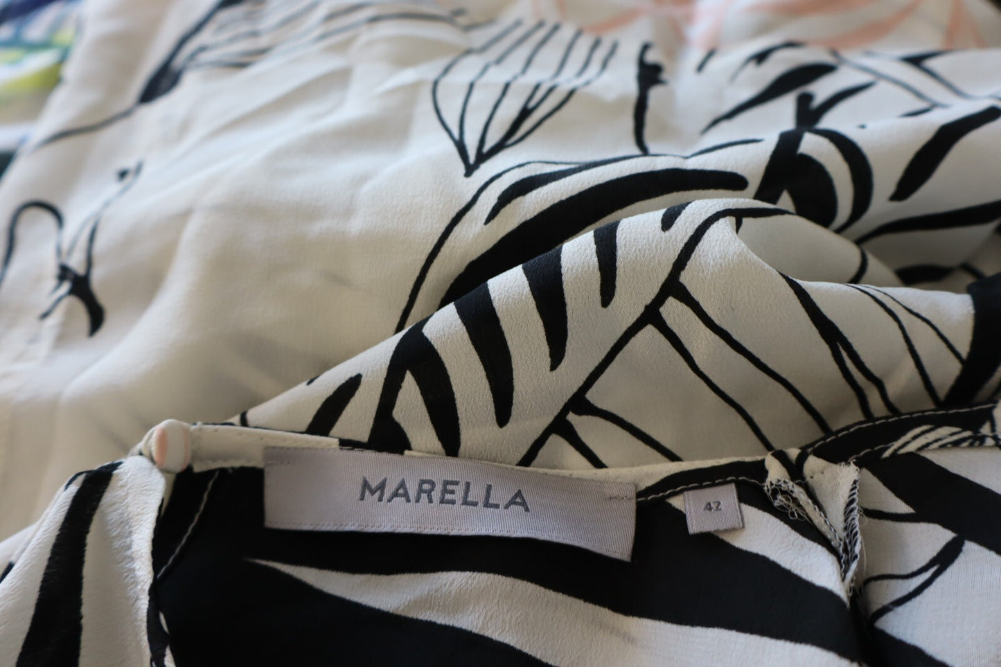 MARELLA MAGLIA DONNA TG. 42 WOMAN CASUAL VINTAGE TOP T-SHIRT SETA