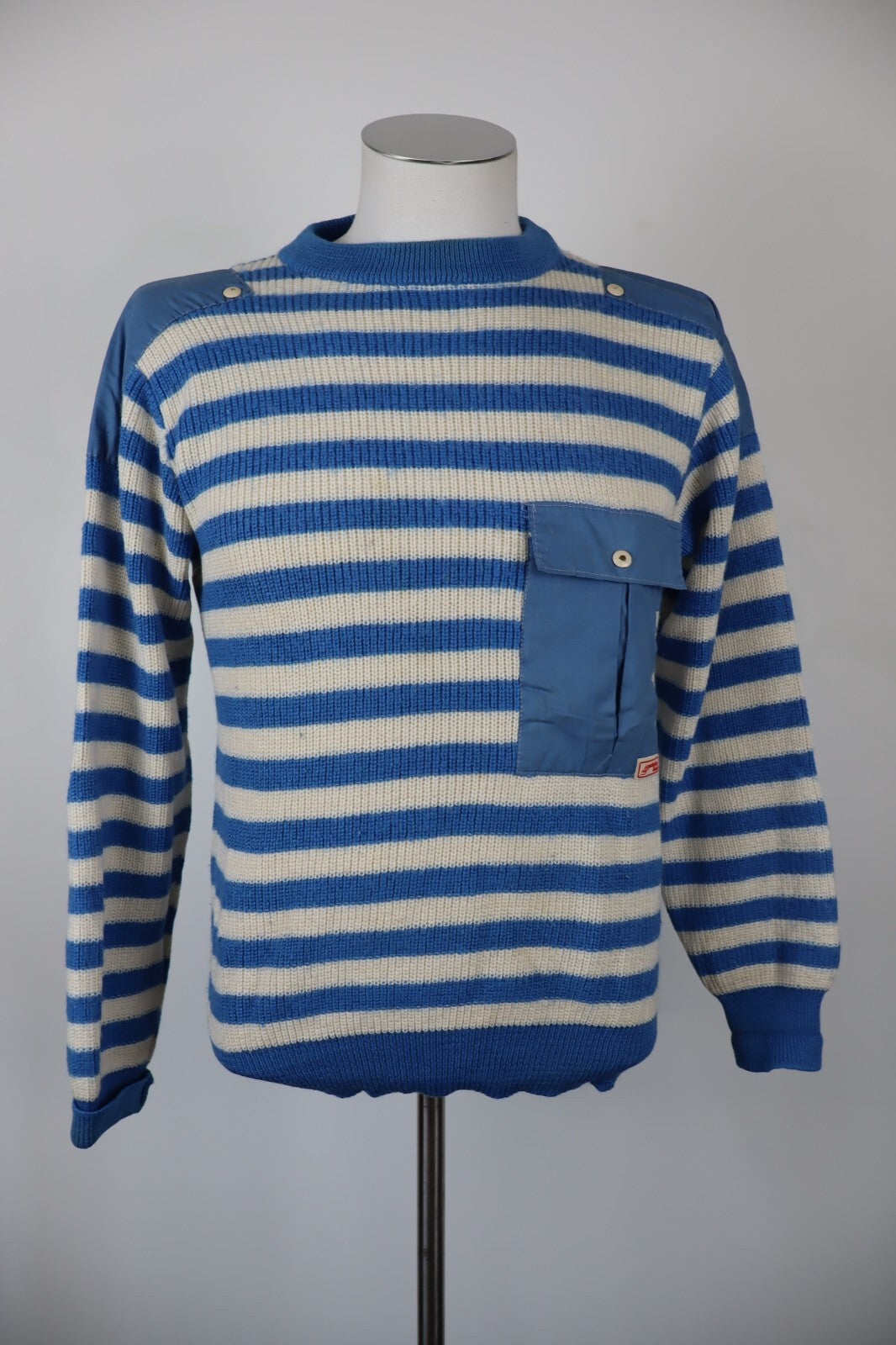 YACHTING TIME MAGLIONE LANA WOOL VINTAGE UOMO Tg 6 SWEATER MAN CASUAL
