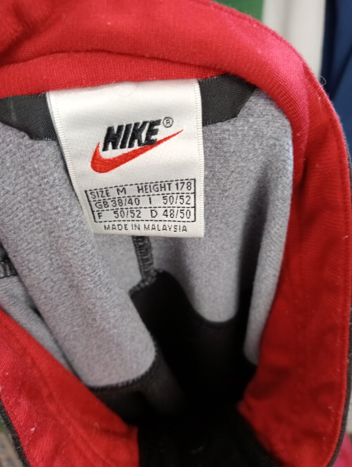 NIKE GIACCA SPORTIVA UOMO Tg. M MAN VINTAGE CASUAL SPORT JACKET ITALY