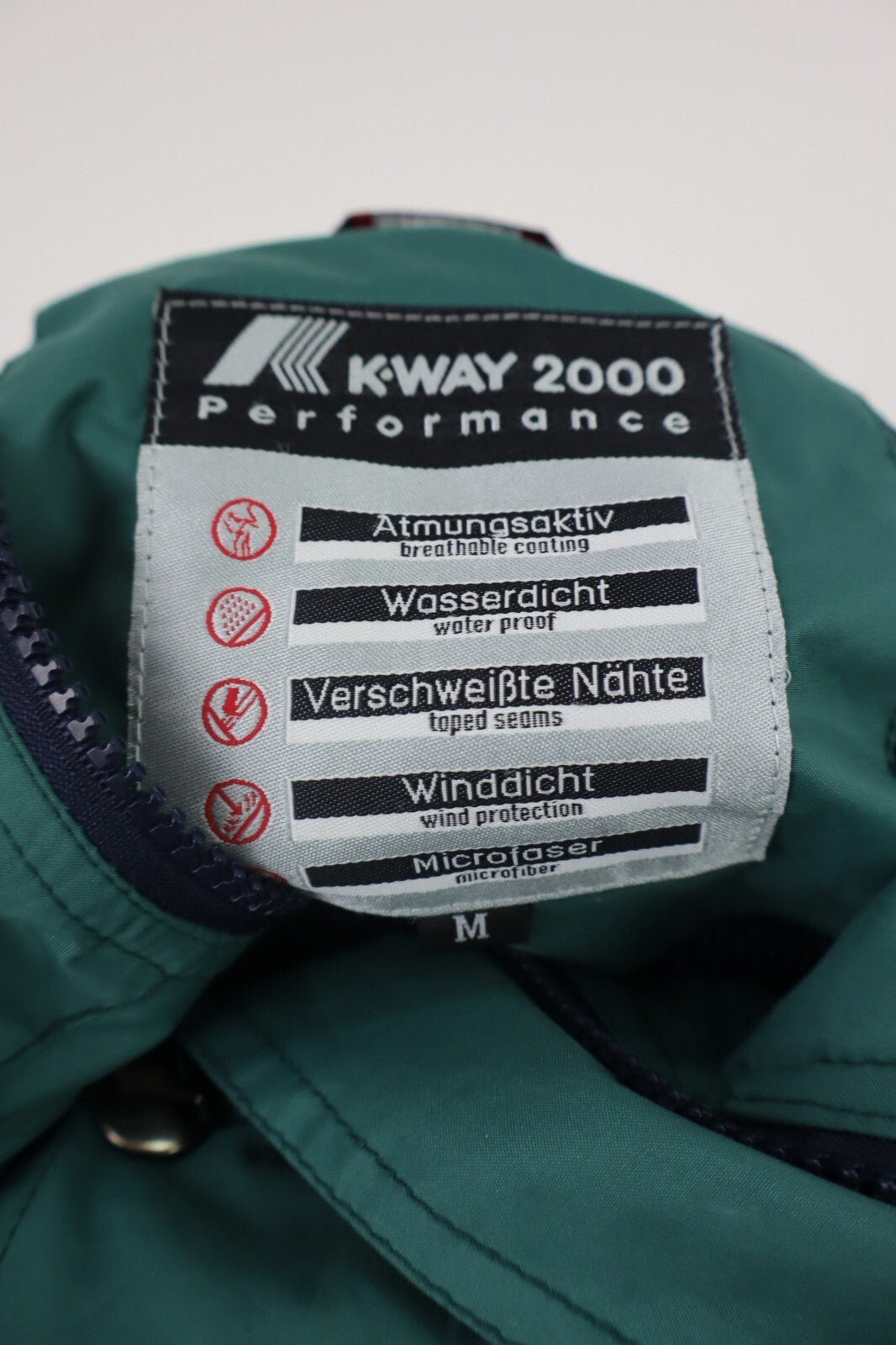 K-WAY GIUBBINO IMPERMEABILE KWAY LEGGERO UOMO MAN TG M CASUAL VINTAGE JACKET