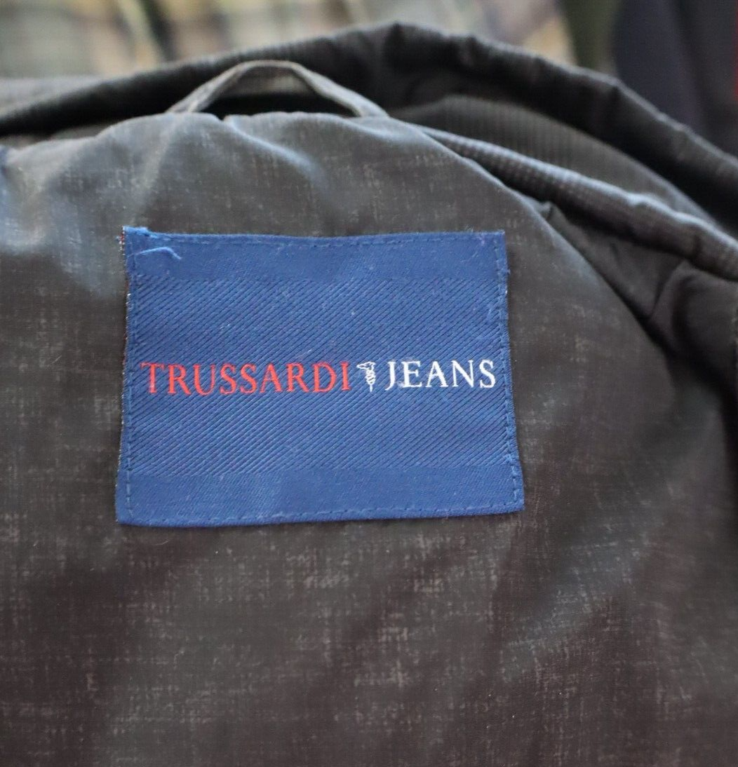 TRUSSARDI JEANS GIUBBINO PIUMINO UOMO Tg 46 MAN CASUAL VINTAGE JACKET