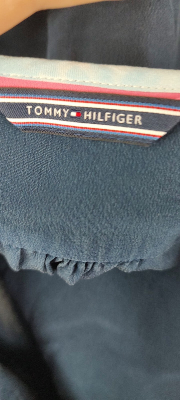 TOMMY HILFIGER CAMICIA DONNA SETA TG. M WOMAN SILK SHIRT CASUAL VINTAGE