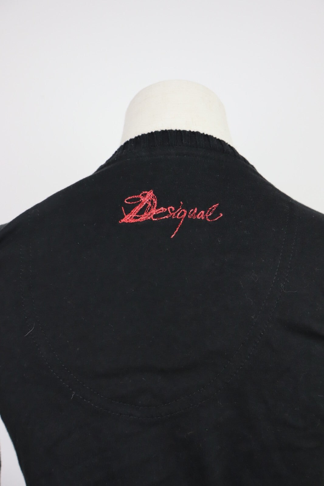 DESIGUAL MAGLIA DONNA TG. S WOMAN T-SHIRT CASUAL VINTAGE COTONE