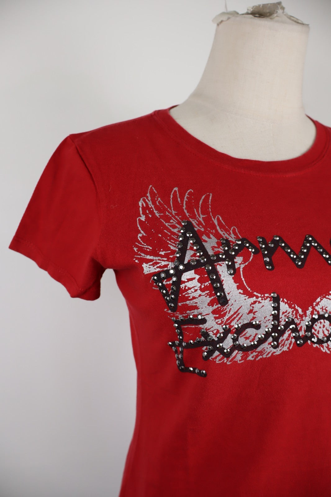 AX ARMANI EXCHANGE MAGLIA DONNA TG. S WOMAN CASUAL T-SHIRT VINTAGE COTONE COTTON