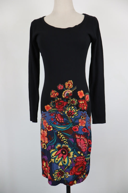 DESIGUAL VESTITO ABITO DONNA TG. L  WOMAN CASUAL VINTAGE DRESS