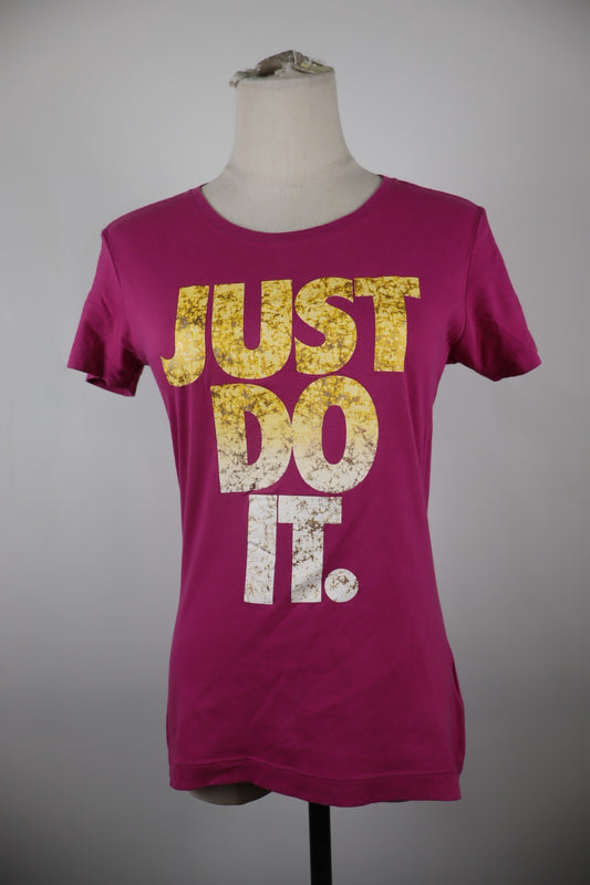 NIKE MAGLIA MANICA CORTA DONNA TG. M SLIM WOMAN CASUAL VINTAGE T-SHIRT COTONE