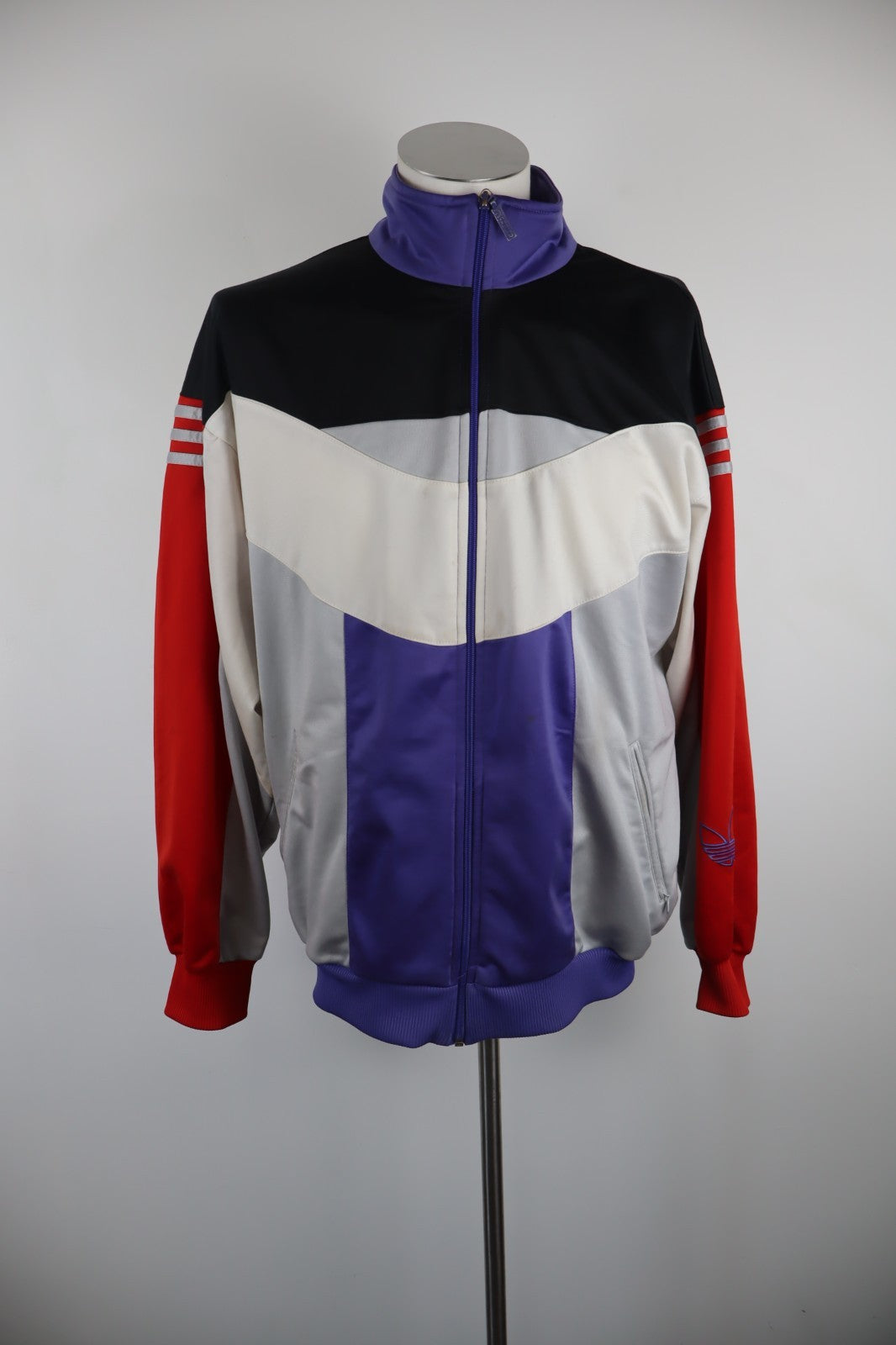 ADIDAS '80S GIACCA SPORTIVA UOMO Tg D7 MAN VINTAGE CASUAL SPORT JACKET CON ZIP