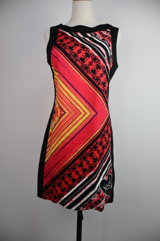 DESIGUAL VESTITO DONNA TG. XS WOMAN CASUAL VINTAGE DRESS ABITO COTONE COTTON