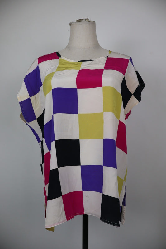 PERSONA MAGLIA DONNA TG. 23 WOMAN CASUAL VINTAGE T-SHIRT  TOP CANOTTA SETA