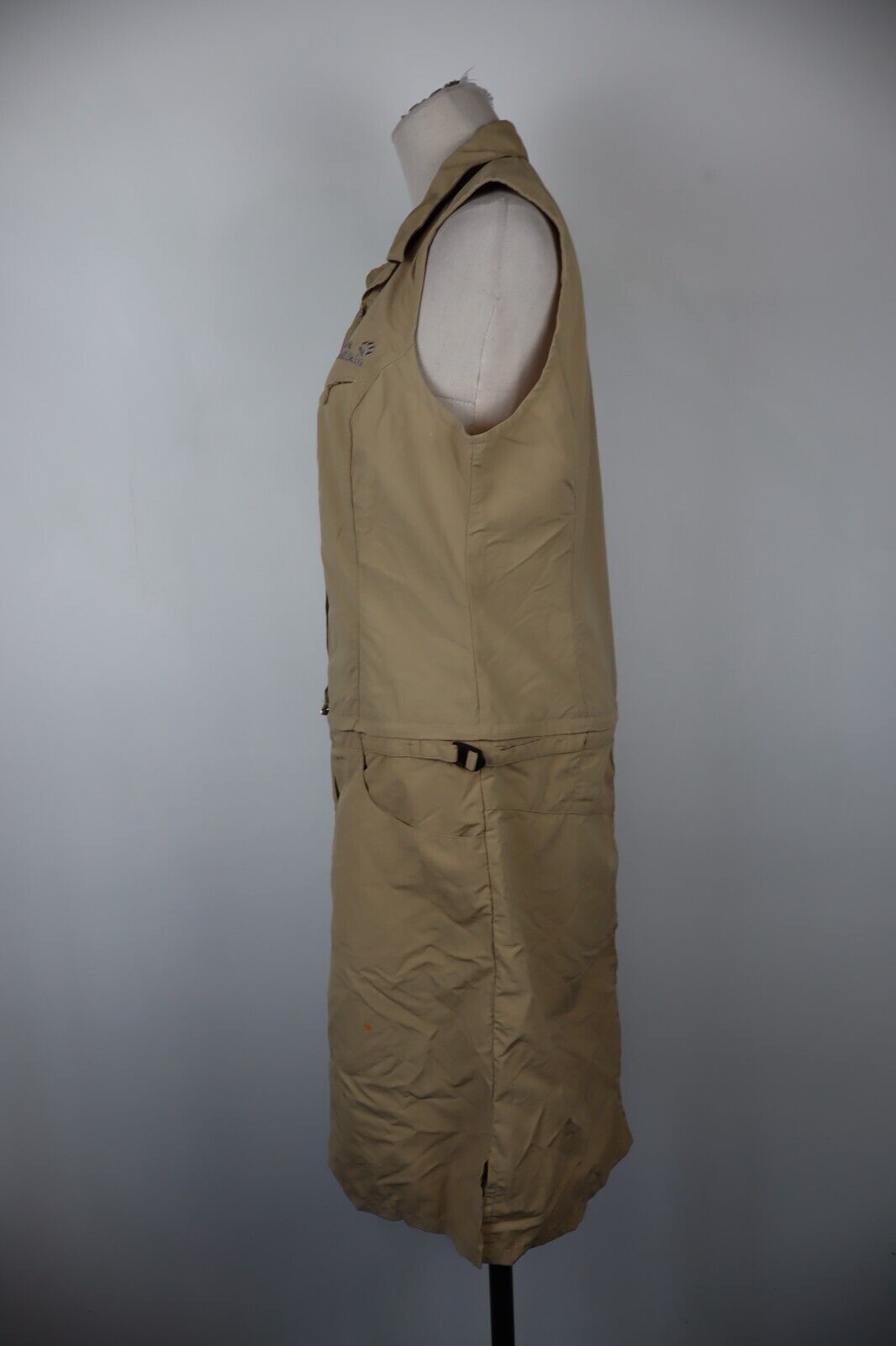 JACK WOLFSKIN VESTITO DONNA TG. 40 WOMAN CASUAL VINTAGE DRESS ABITO COTONE