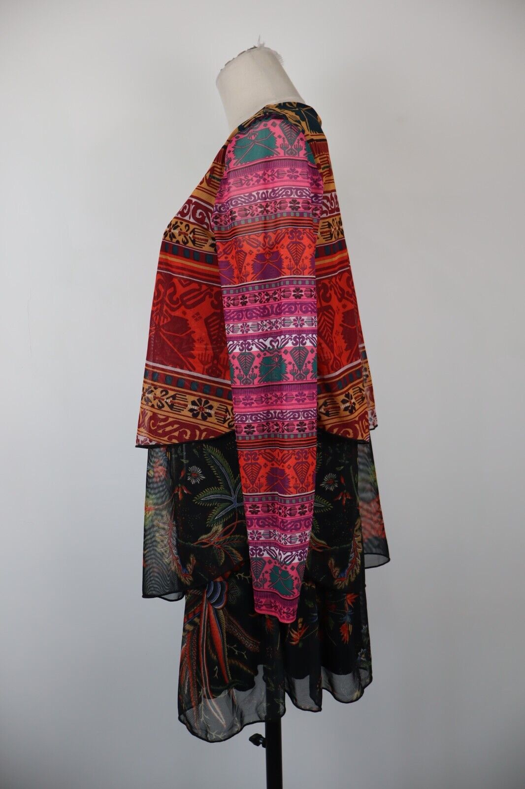 DESIGUAL VESTITO DONNA TG. L WOMAN CASUAL VINTAGE DRESS ABITO