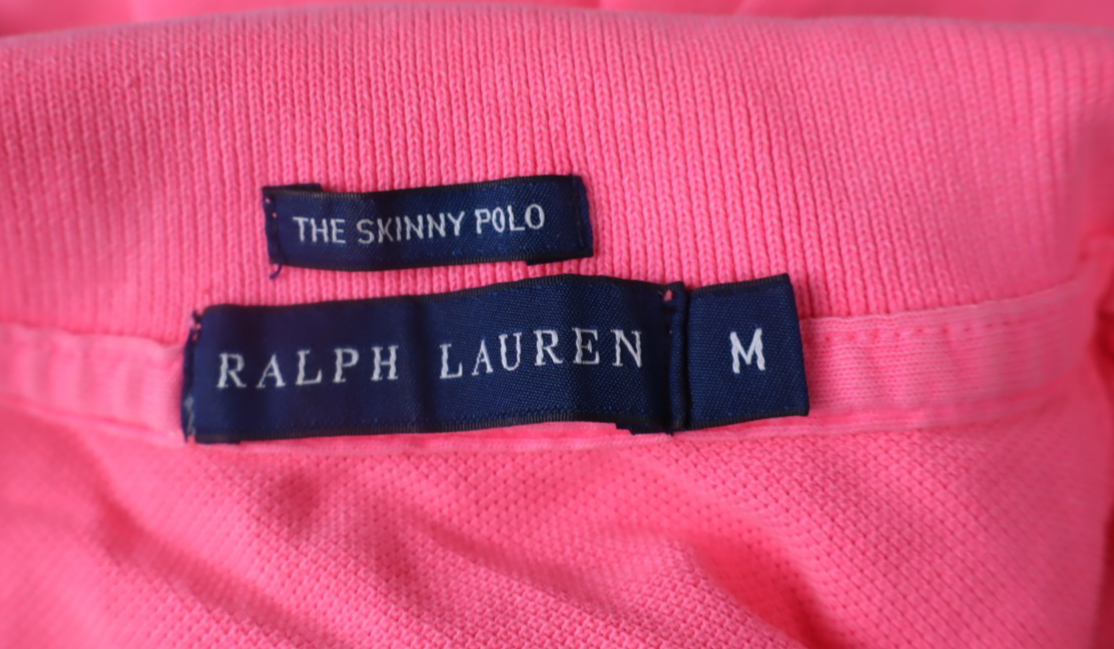 RALPH LAUREN SKINNY POLO MAGLIA UOMO COTONE TG M MAN SHIRT CASUAL VINTAGE LOGO