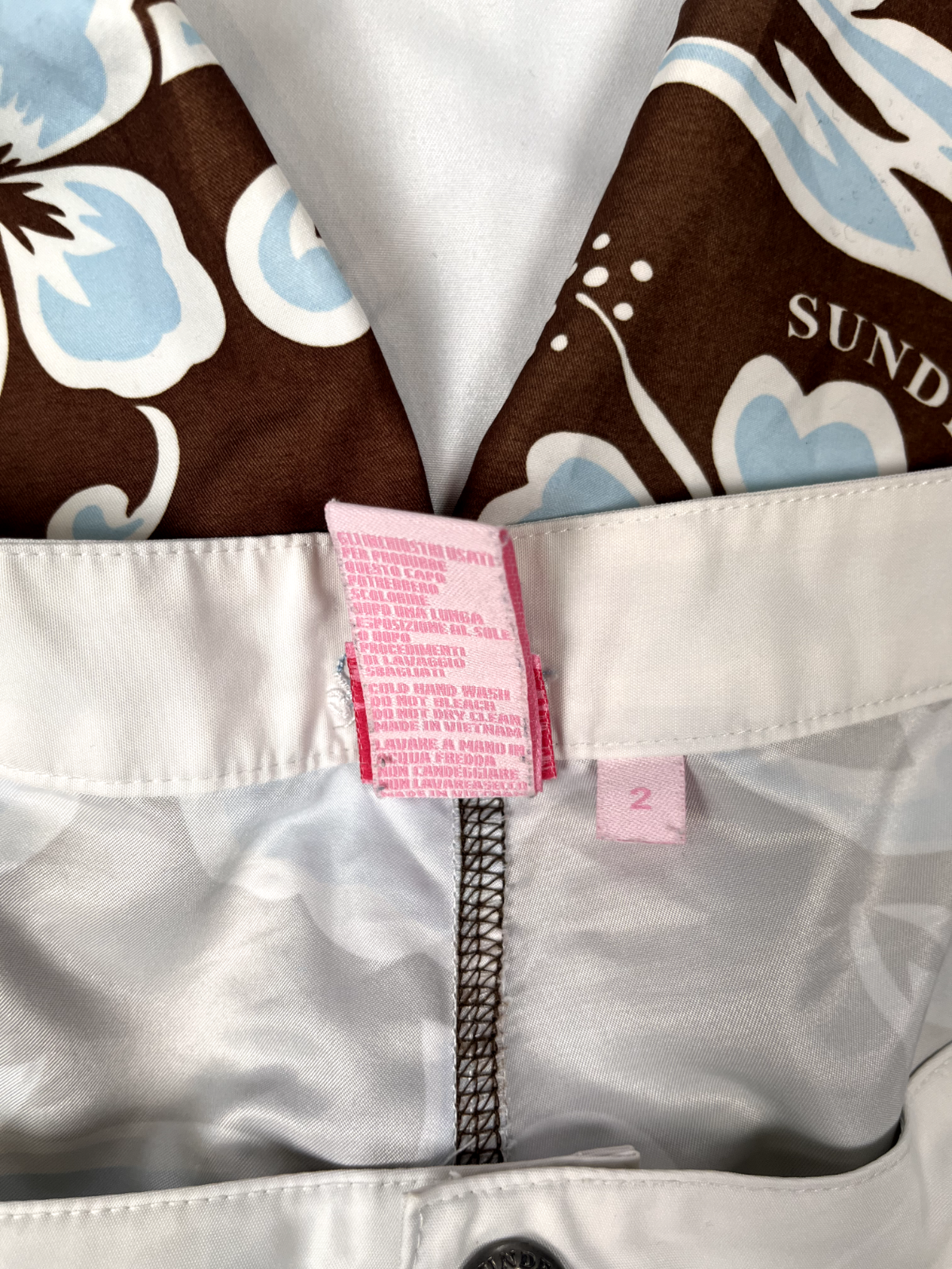 SUNDEK COSTUME PANTALONCINO MARE UOMO TG 2 MEN SWIMSUIT VINTAGE CASUAL