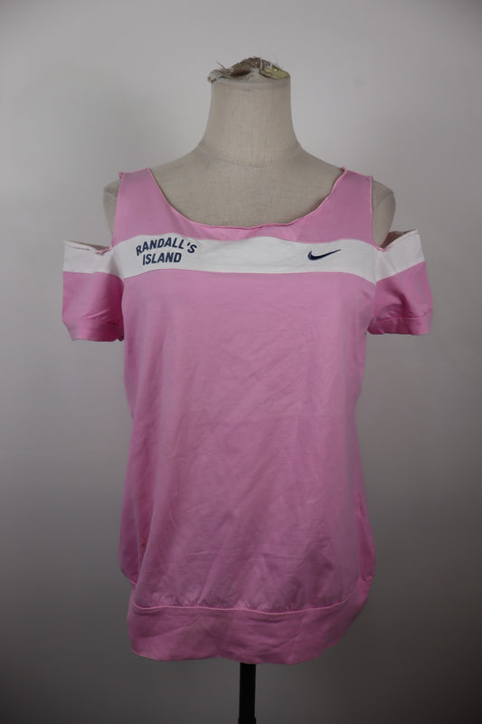 NIKE RANDALL'S ISLAND MAGLIA MANICA CORTA DONNA L WOMAN CASUAL VINTAGE T-SHIRT
