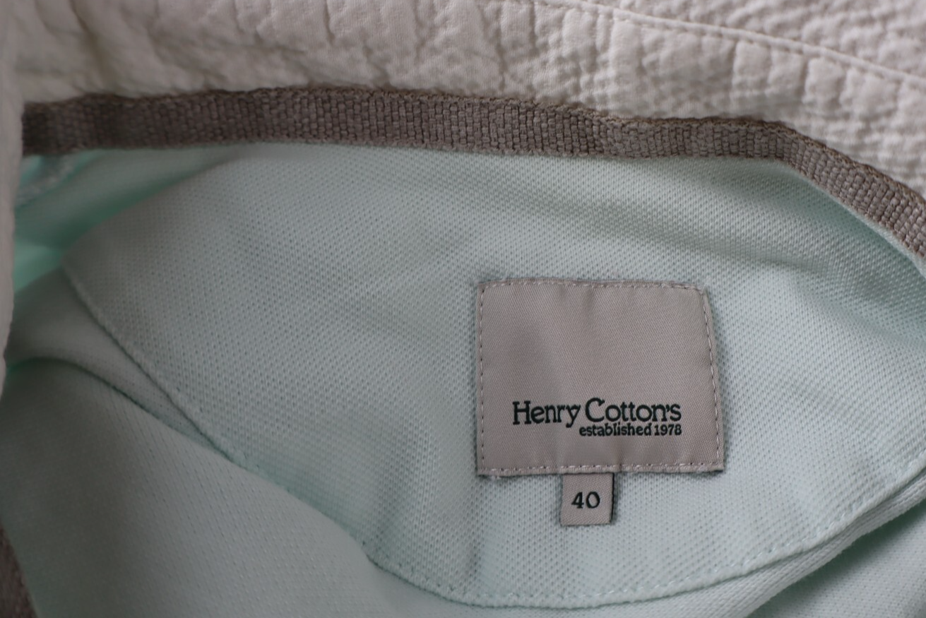 HENRY COTTON'S POLO MAGLIA DONNA 40 WOMAN T-SHIRT CASUAL VINTAGE COTONE COTTON