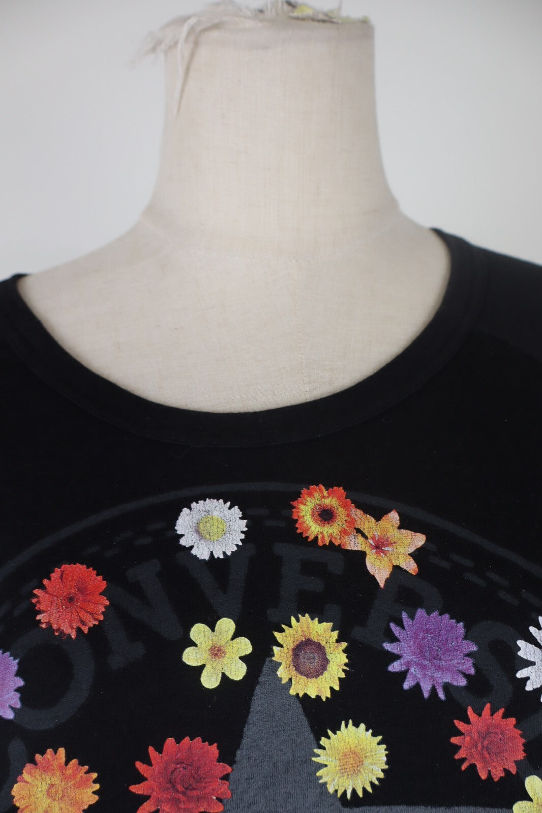 CONVERSE ALL STAR MAGLIA DONNA TG. M WOMAN CASUAL VINTAGE T-SHIRT  TOP LOGO