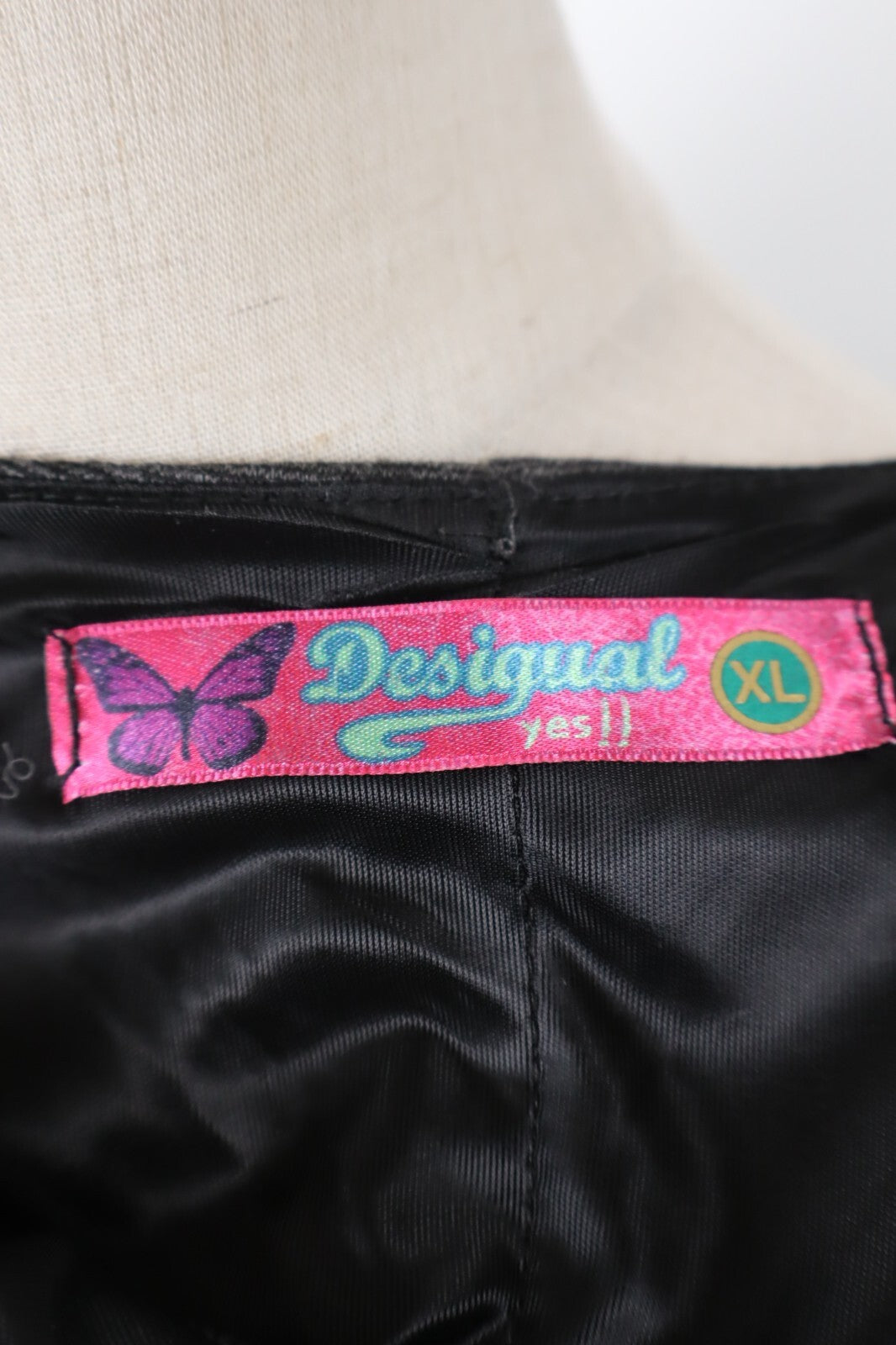 DESIGUAL YES!! VESTITO ABITO DONNA TG. XL WOMAN CASUAL VINTAGE DRESS