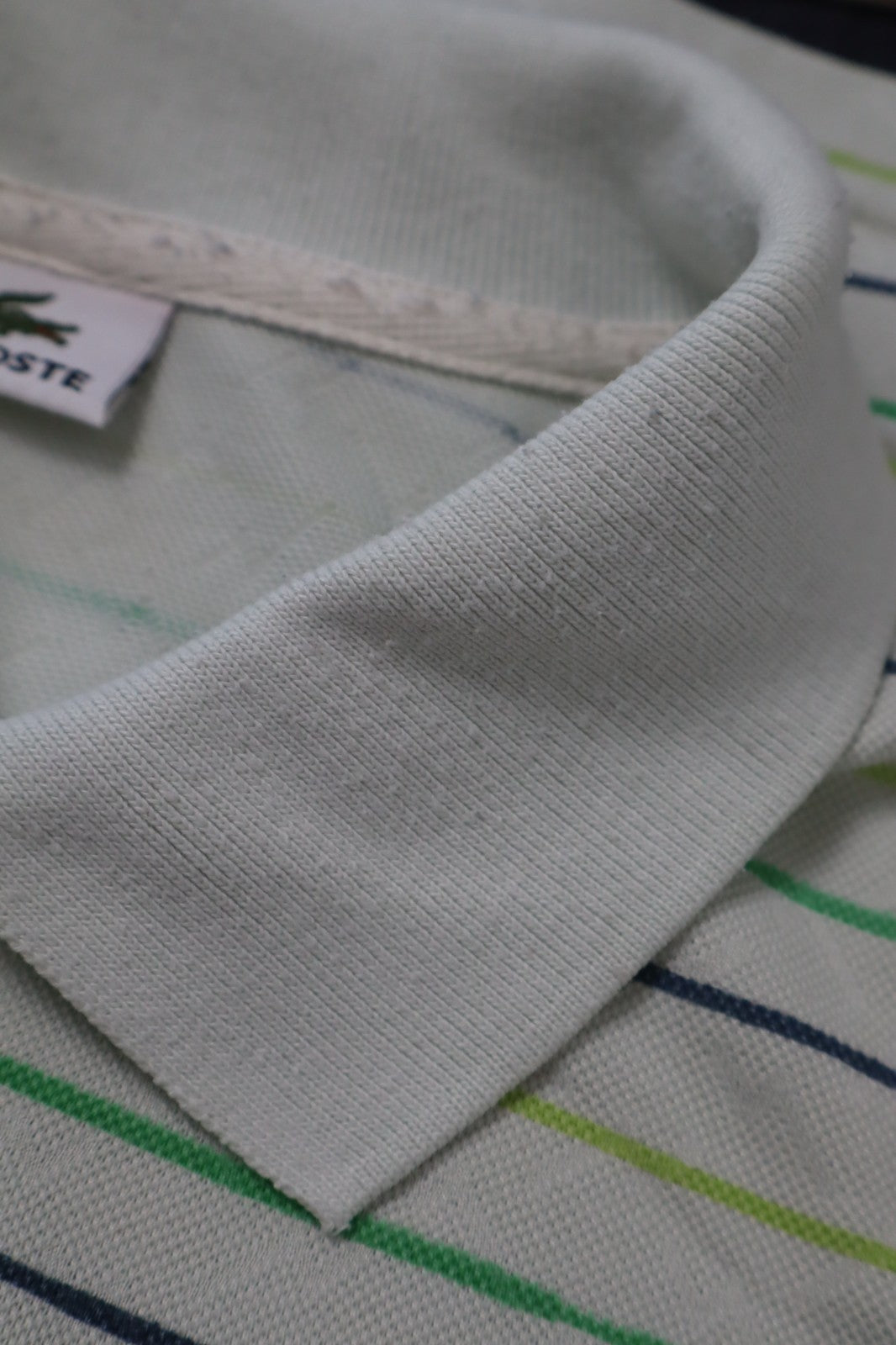 LACOSTE POLO MAGLIA UOMO COTONE TG. 3 MAN COTTON T-SHIRT CASUAL VINTAGE LOGO