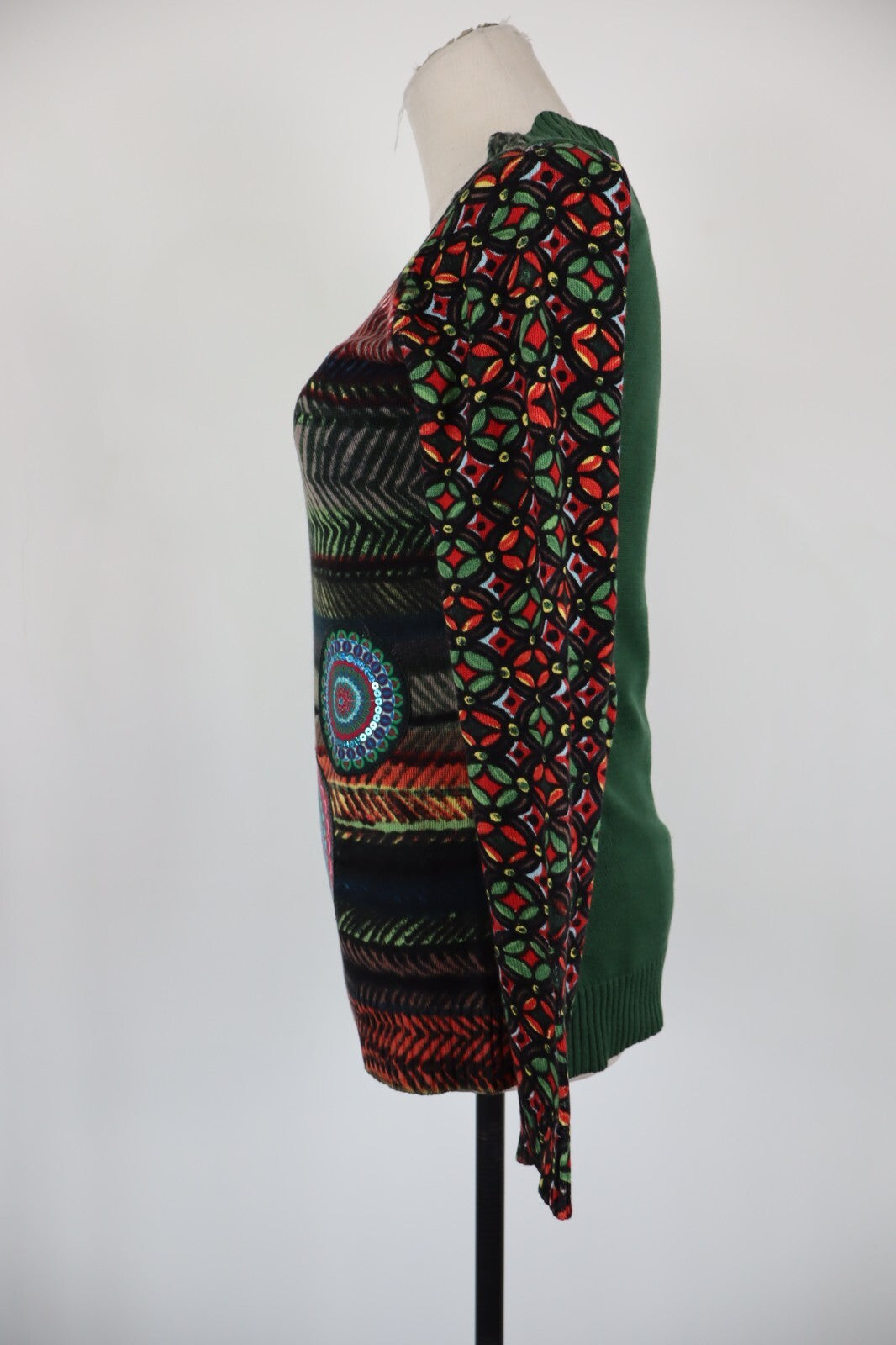 DESIGUAL MAGLIA DONNA TG. M WOMAN T-SHIRT CASUAL VINTAGE