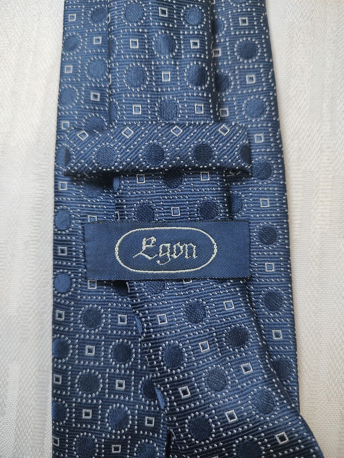 EGON VON FURSTENBERG 100% SILK TIE SETA CRAVATTA NECKTIE MADE IN ITALIA CLASSIC