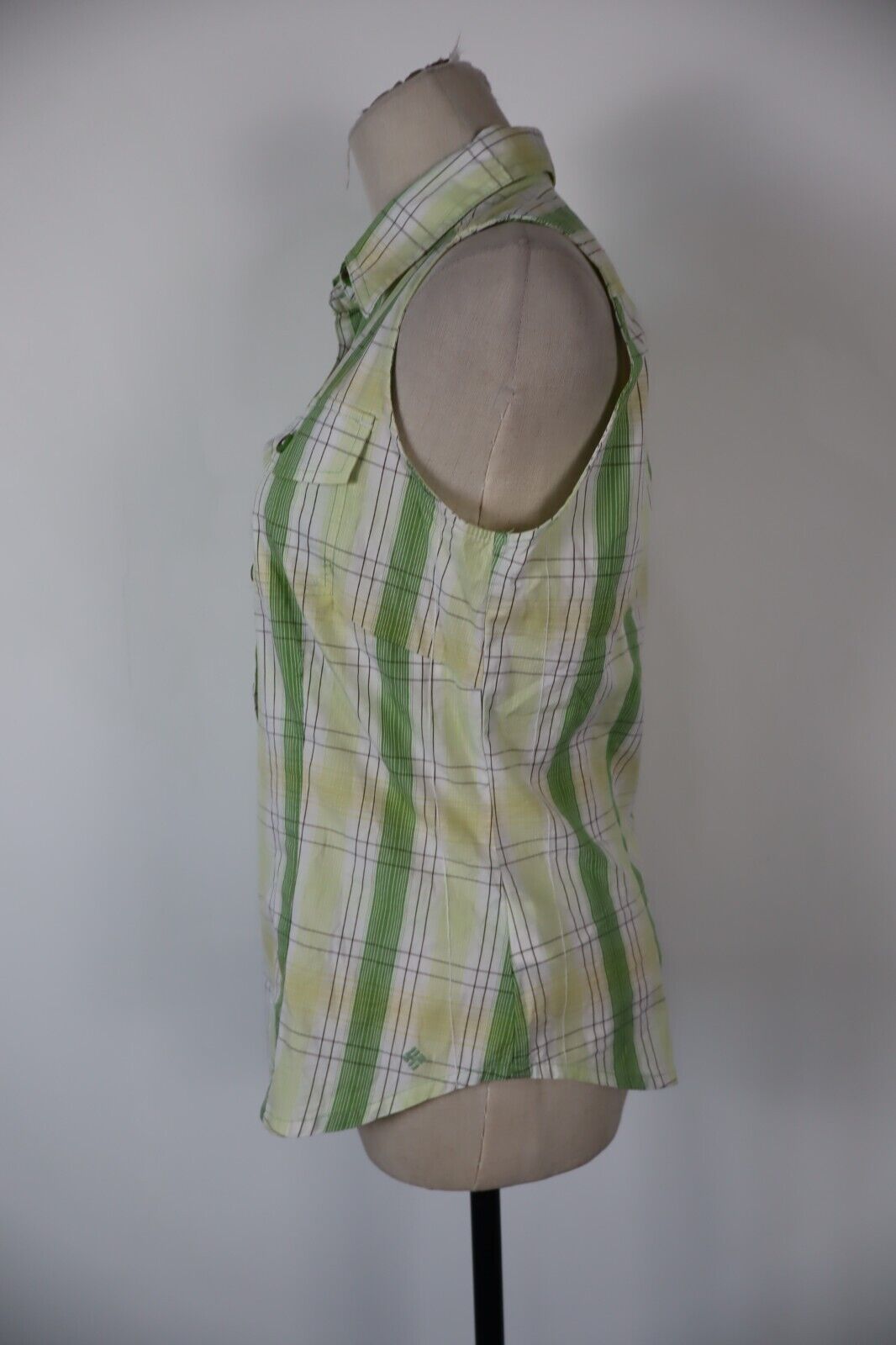 COLUMBIA CAMICIA  SMANICATA DONNA TG. S WOMAN SHIRT CASUAL VINTAGE COTONE