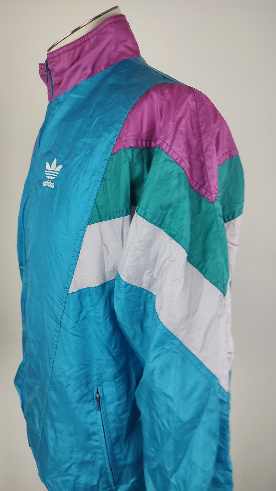 ADIDAS GIACCA SPORTIVA UOMO Tg. 4 MAN CASUAL SPORT JACKET VINTAGE