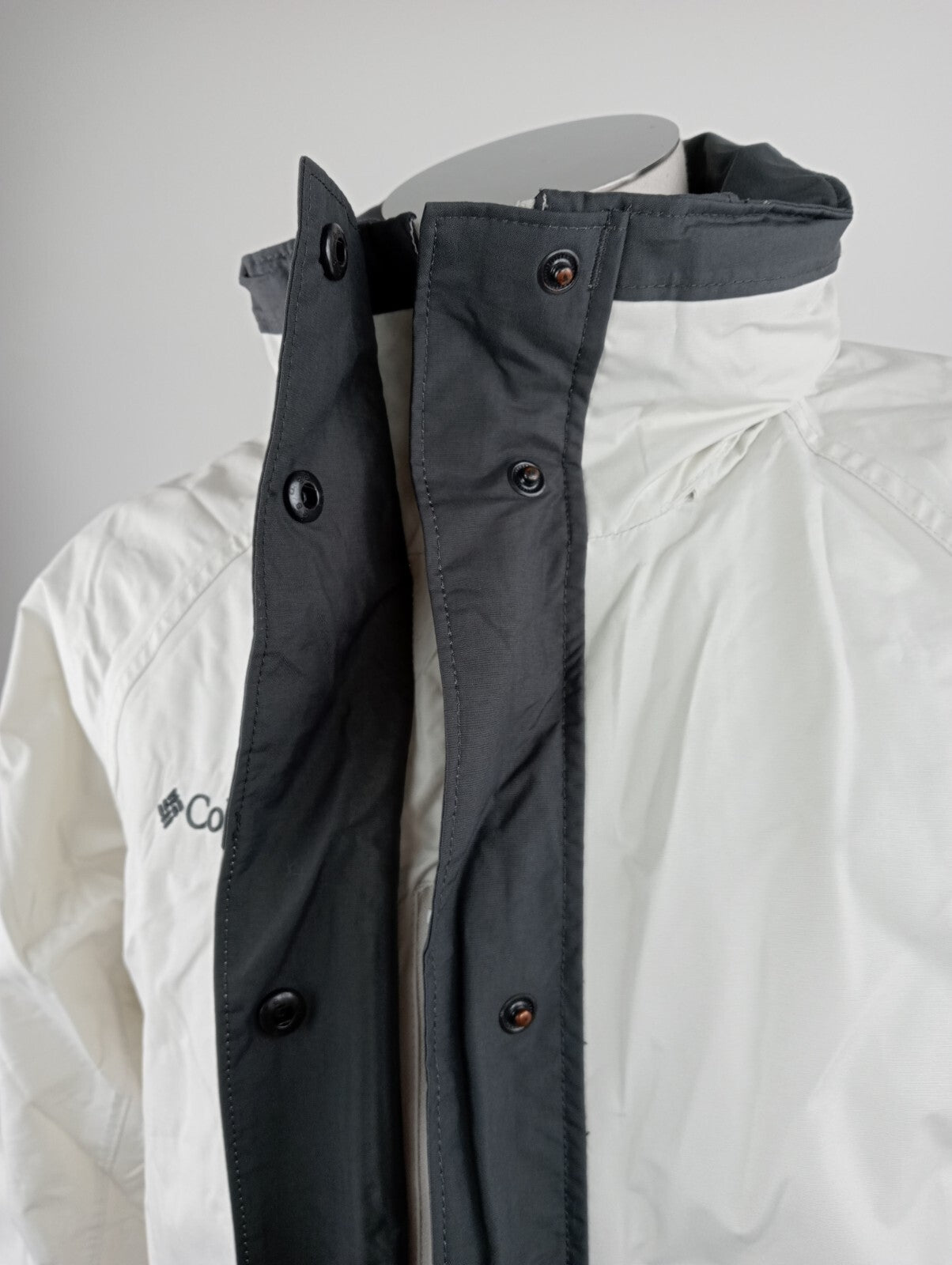 COLUMBIA GIUBBINO IMPERMEABILE WATERPROOF DONNA TG L WOMAN JACKET CASUAL VINTAGE