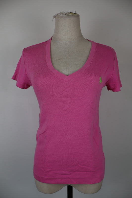 RALPH LAUREN MAGLIA COTONE DONNA TG. M WOMAN CASUAL VINTAGE T-SHIRT
