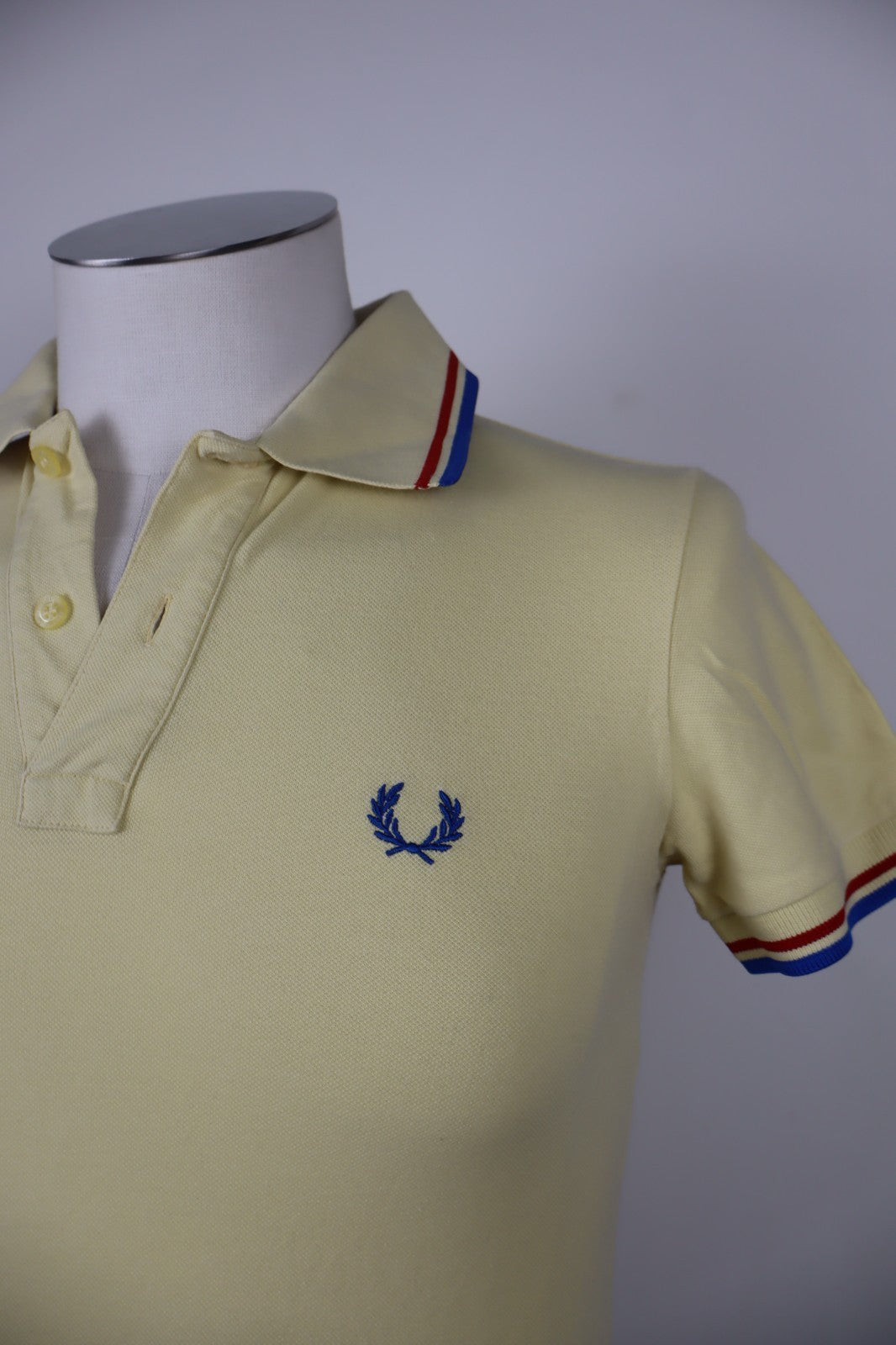 FRED PERRY POLO MAGLIA RAGAZZO COTONE 36" 92CM BOY T-SHIRT CASUAL VINTAGE LOGO