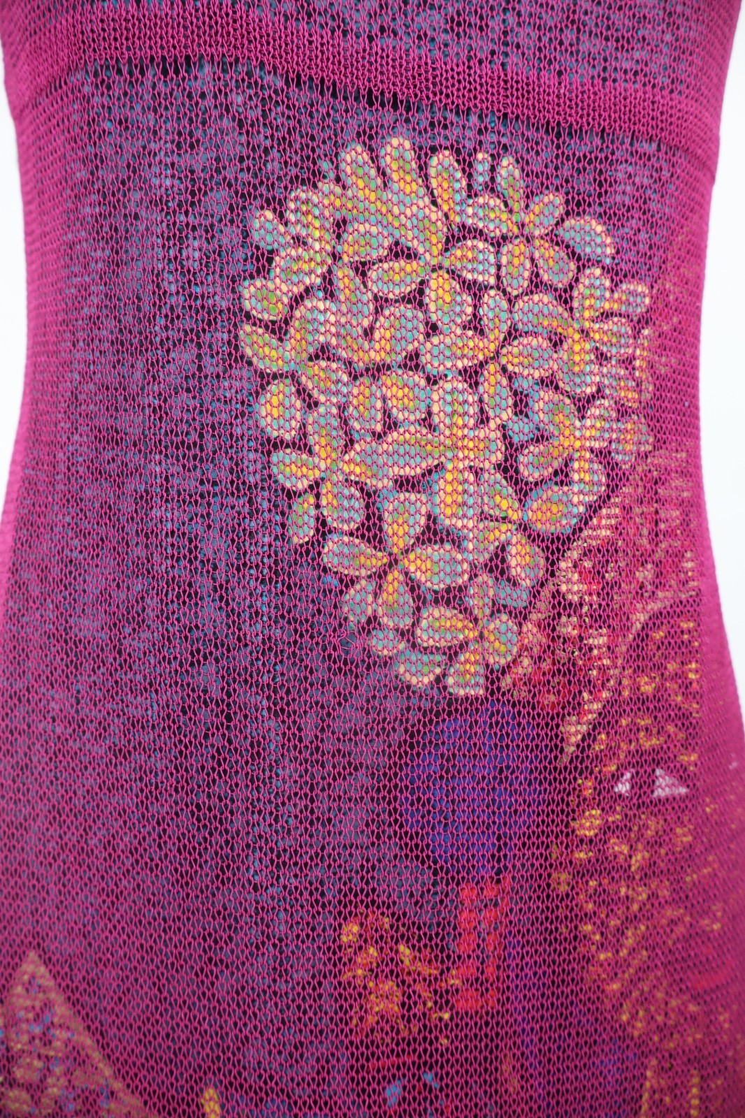 CUSTO BARCELONA VESTITO BRETELLE DONNA TG L WOMAN CASUAL VINTAGE DRESS ABITO