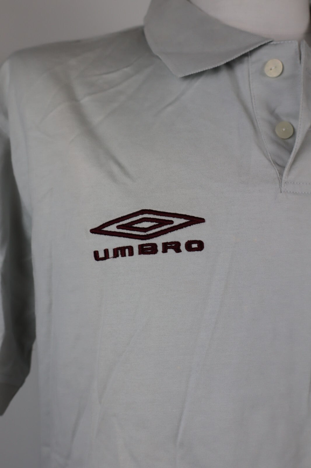 UMBRO FOOTBALL COLLECTION MAGLIA POLO UOMO TG L MAN SHIRT CASUAL VINTAGE COTONE