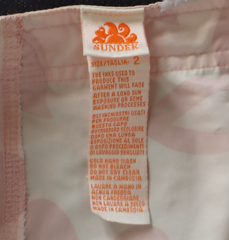 SUNDEK COSTUME PANTALONCINO MARE UOMO TG 2 MEN SWIMSUIT VINTAGE CASUAL