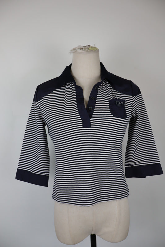 EA7 EMPORIO ARMANI MAGLIA COTONE DONNA TG. S WOMAN CASUAL VINTAGE T-SHIRT