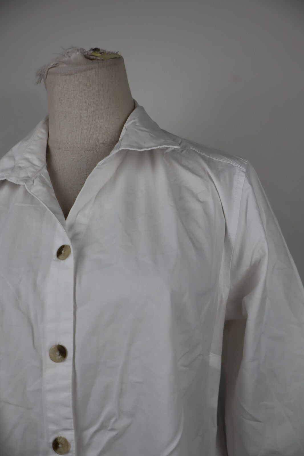 COLUMBIA CAMICIA COTONE DONNA TG. XL WOMAN SHIRT COTTON CASUAL VINTAGE BIANCO