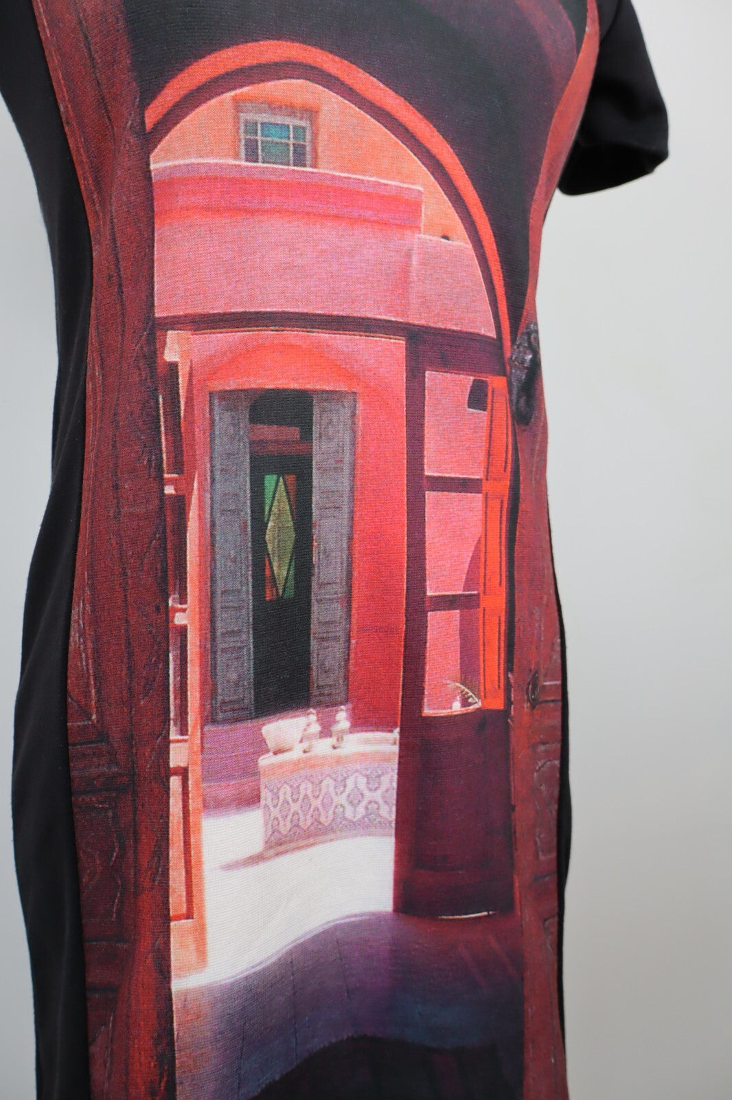 DESIGUAL VESTITO ABITO MEZZE MANICHE DONNA TG. S WOMAN CASUAL VINTAGE DRESS